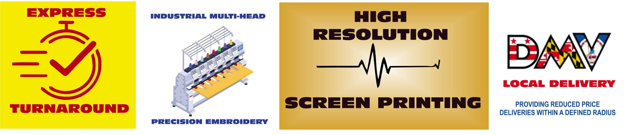 express delivery precision embroidery hd fusion process dmv local delivery