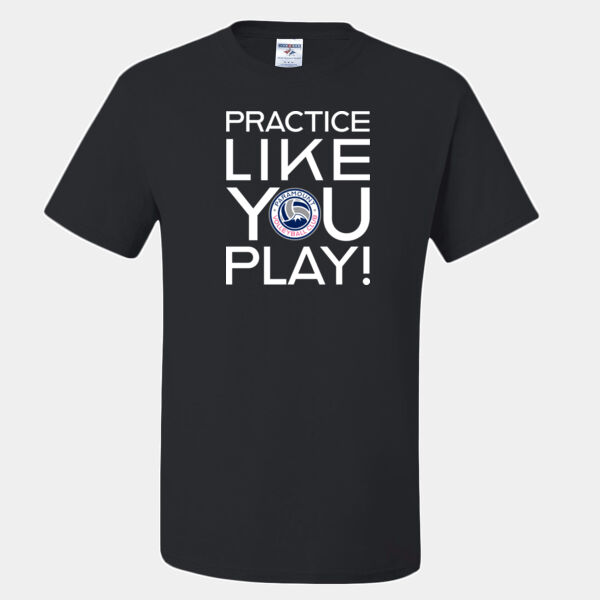 PVC "PRACTICE LIKE YOU PLAY" CLASSIC THEME T-SHIRT-DARKS Thumbnail