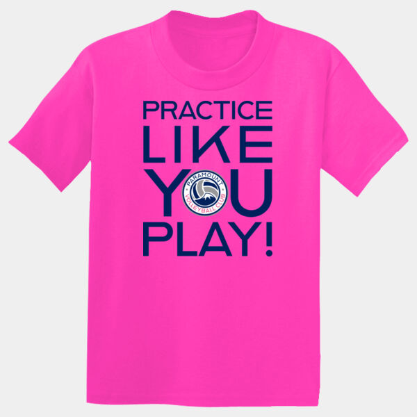 PVC "PRACTICE LIKE YOU PLAY" Youth Performance T-shirt  Thumbnail