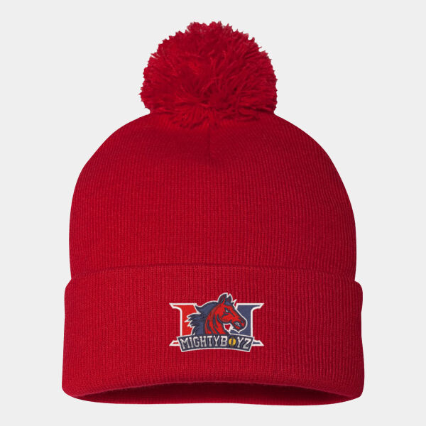 Mighty Boyz Pom-Pom Cuffed Beanie Thumbnail