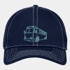Stretch Mesh Contrast Stitch Cap Thumbnail